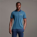 Sports Zipped Polo - Aegean Blue