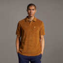 Men's Boucle Thick Polo Shirt - Cider Brown
