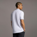 Men's Double Tipped Polo Shirt - White