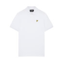 Ribbed Jersey Polo Shirt - White