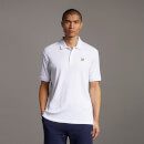 Men's Ribbed Jersey Polo Shirt - White