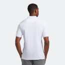 Men's Tipped Polo Shirt - White/Light Blue