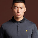 Men's Jacquard Golf Polo Shirt - True Black