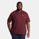 Men's Plain Polo Shirt - Burgundy - Plus