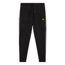 Men's Sweatpant with Contrast Piping - True Black