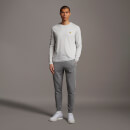 Men's Sweatpant with Contrast Piping - Mid Grey Marl