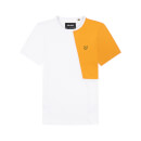Cut and Sew T-Shirt - White/ Sunflower