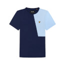 Cut and Sew T-Shirt - Navy/ Fresh Blue