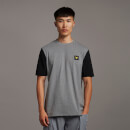 Casuals Nylon Sleeve T-shirt - Mid Grey Marl