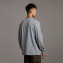Casuals Pocket L/S T-shirt - Mid Grey Marl