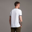 Men's Ringer T-Shirt - White/Navy