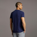 Men's Contrast Pocket T-Shirt - Navy/White