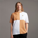 Patchwork T-Shirt - White/Tan