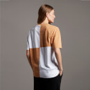 Patchwork T-Shirt - White/Tan