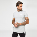 11 Degrees Men's Core Muscle Fit Short Sleeve T-Shirt - Light Grey Marl
