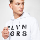 11 Degrees Graphic Pullover Hoodie – White
