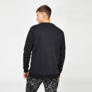 11 Degrees Men's Splatter Print Piped Cut & Sew Sweatshirt - White/Black/Reflective