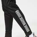 Cut & Sew Ombre Track Pants – Black / Goji Berry Red