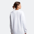 Women's Sweatshirt Dress - White