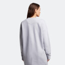 Women's Sweatshirt Dress - Light Grey Marl