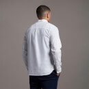 Men's Cotton Linen Shirt - White