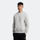 Men's Casuals Pocket Sweatshirt - Marble White
