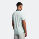 Men's Jacquard Polo Shirt - Acid Blue