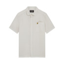 Men's Short Sleeve Washed Oxford Linen Shirt - Light Mist