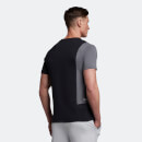 Men's Colour Block Pocket T-Shirt - True Black