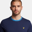 Men's Ringer T-Shirt - Navy/Spring Blue