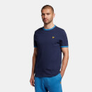 Men's Ringer T-Shirt - Navy/Spring Blue