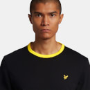 Men's Ringer T-Shirt - Jet Black/Sunshine Yellow