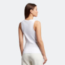 Women's Ribbed Vest - White