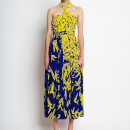 Proenza Schouler Women's Degrade Floral Halter Dress - Cobalt Mult