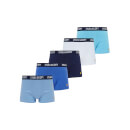 Men's Miller 5 Pack Underwear Trunks - Bright White/Chambray Blue/Blue Mist/Dazzling Blue/Peacoat