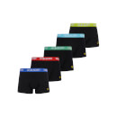 Men's Miller 5 Pack Underwear Trunks - Black Multi Waistband