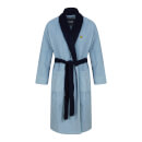 Men's Adrian Towelling Bathrobe - Chambray Blue