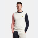 Men's Contrast Crew Neck - Off White