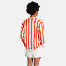 Women's Striped Cardigan - Ecru