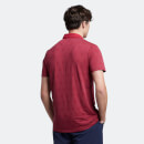 Men's Jacquard Polo Shirt - Cranberry