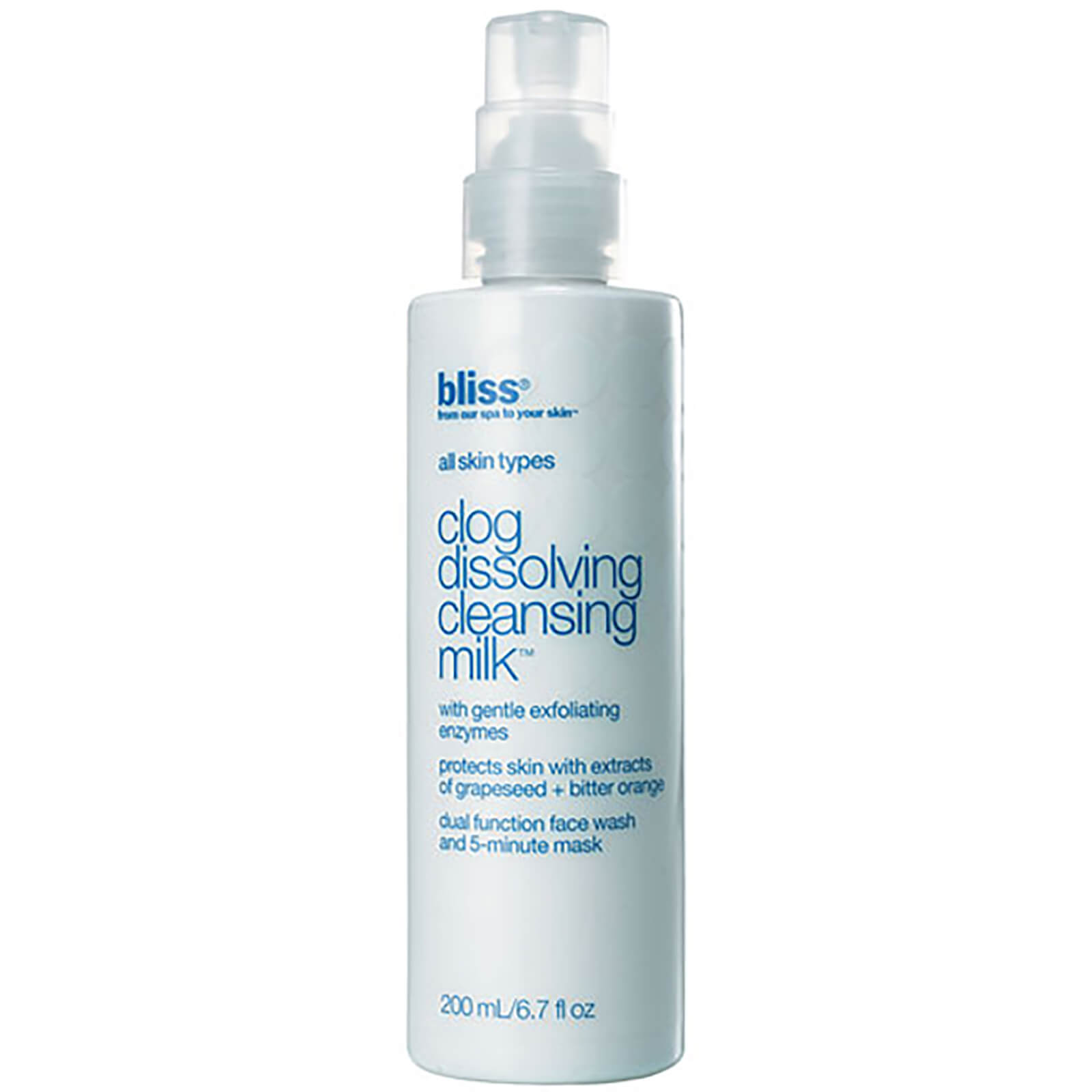 bliss clog dissolving cleansing milk bliss clog dissolving cleansing milk