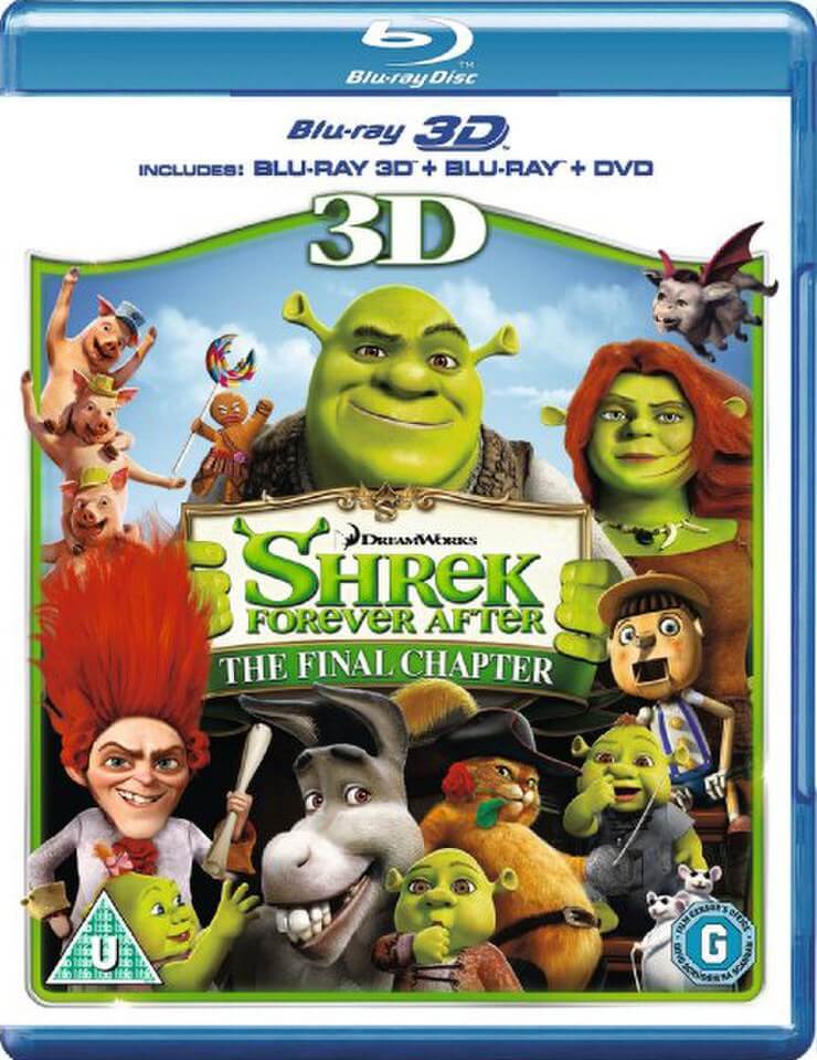 Shrek Forever After 3d 3d Blu Ray 2d Blu Ray And Dvd Blu Ray