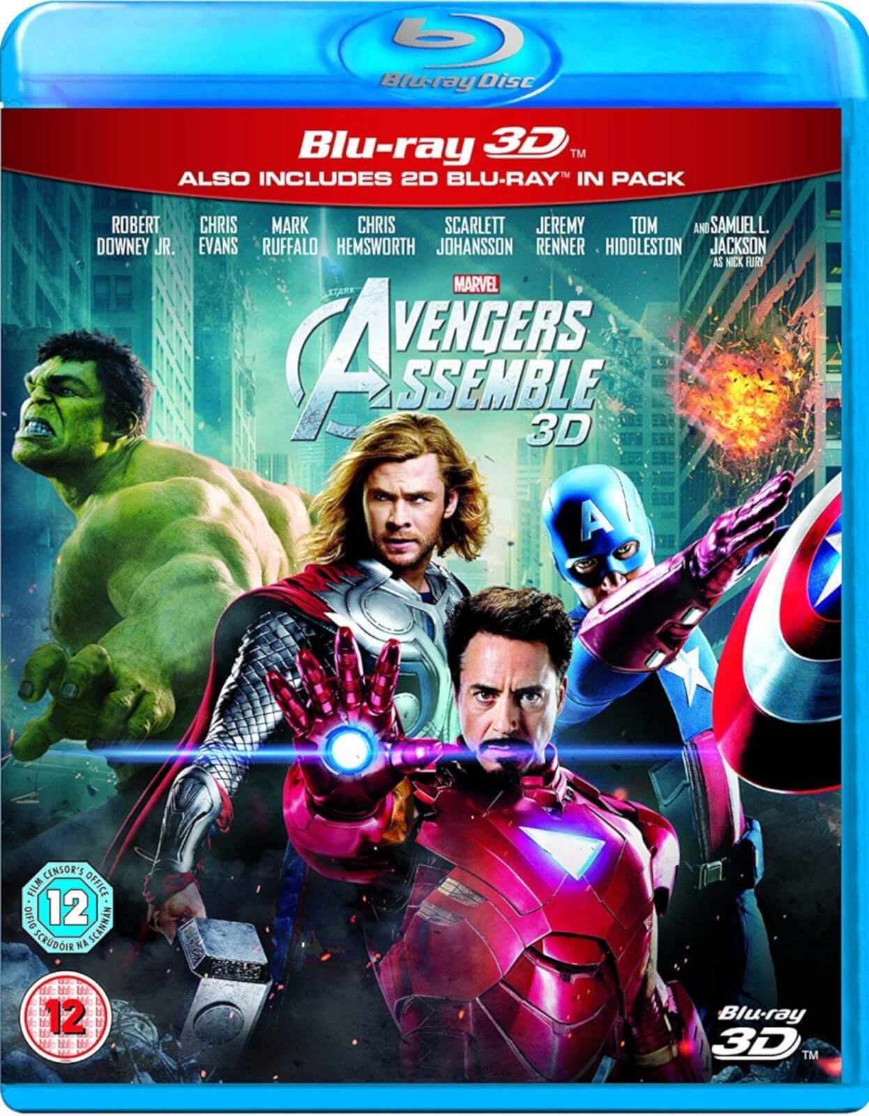 Marvel Avengers Assemble 3d Includes 2d Version Blu Ray Zavvi Us