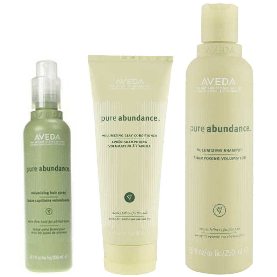Aveda Pure Abundance Volumising Trio Shampoo Conditioner Hair