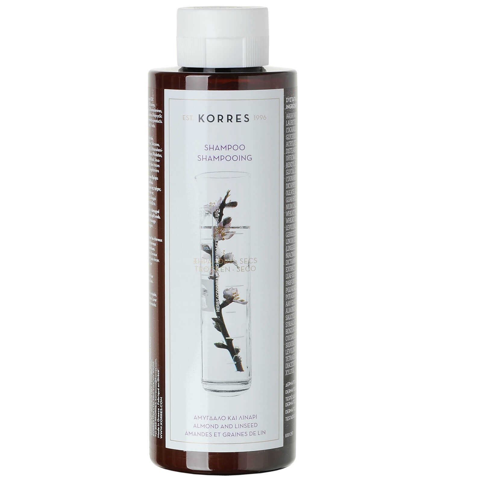 Korres Natural Almond And Linseed Shampoo For Drydamaged Hair 250ml