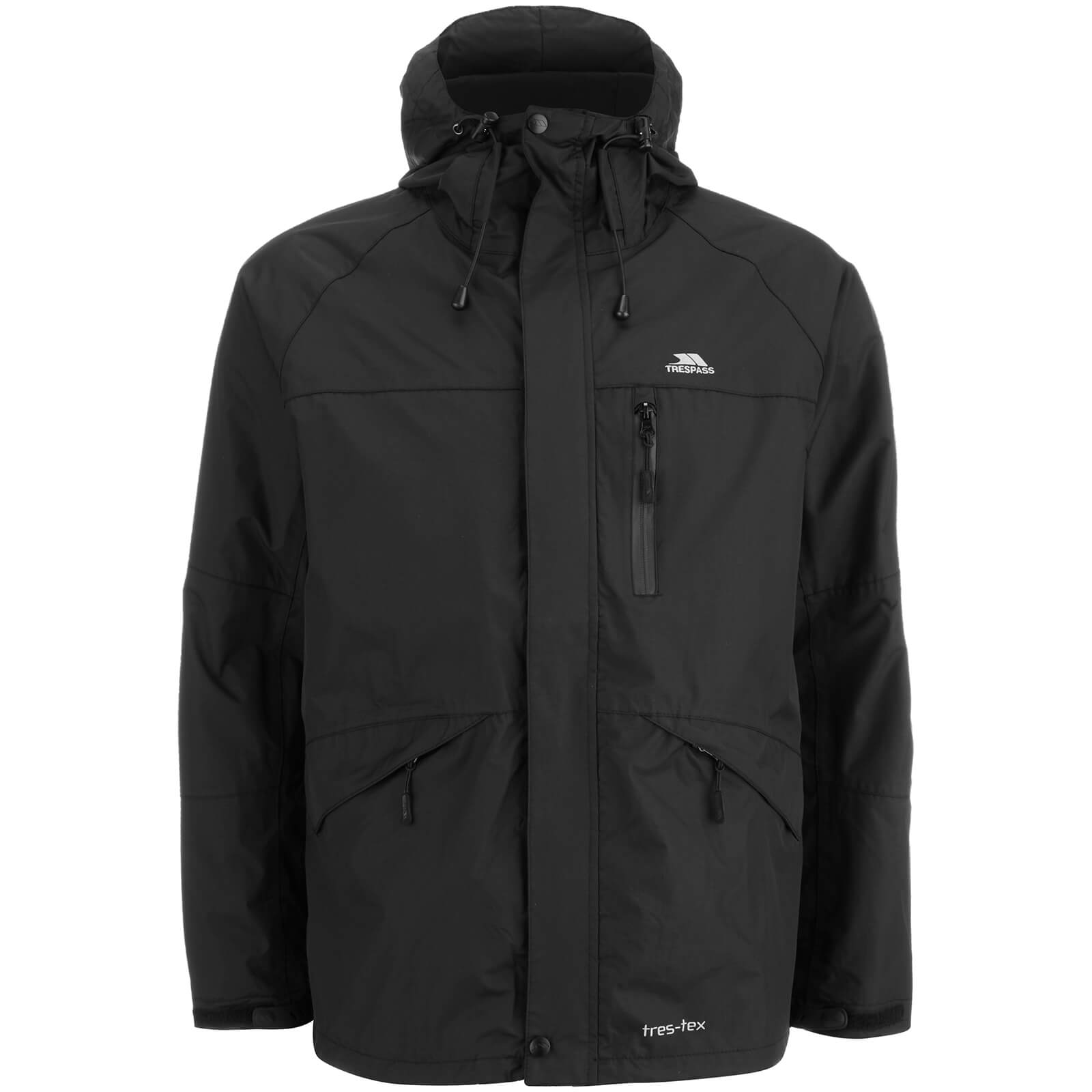 Trespass Men's Corvo Waterproof Jacket Black Sports & Leisure Zavvi