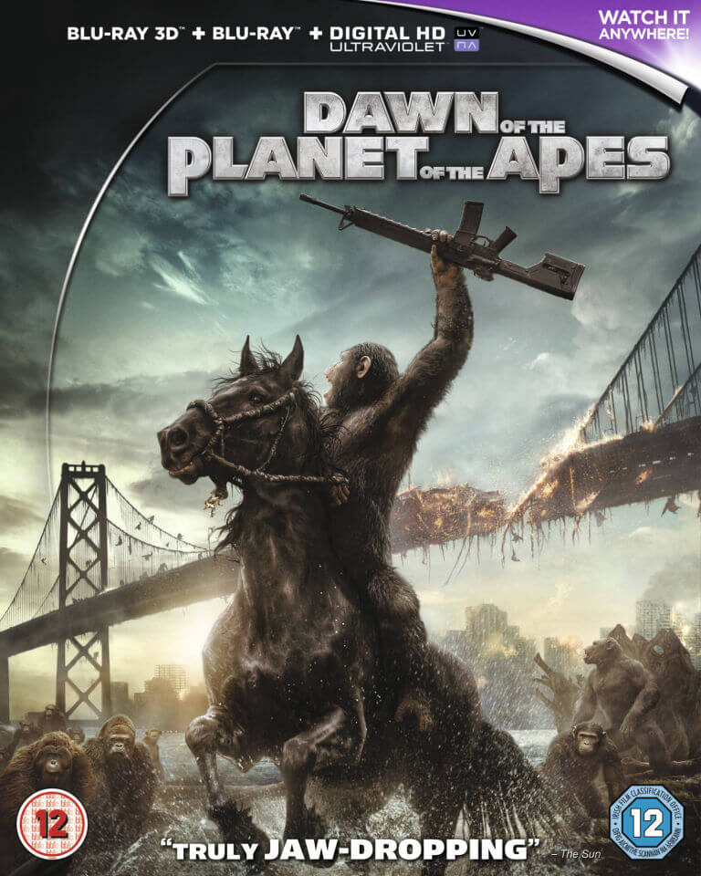 Dawn Of The Planet Of The Apes 3d Blu Ray Zavvi Us