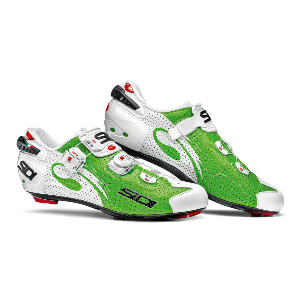 sidi green cycling shoes