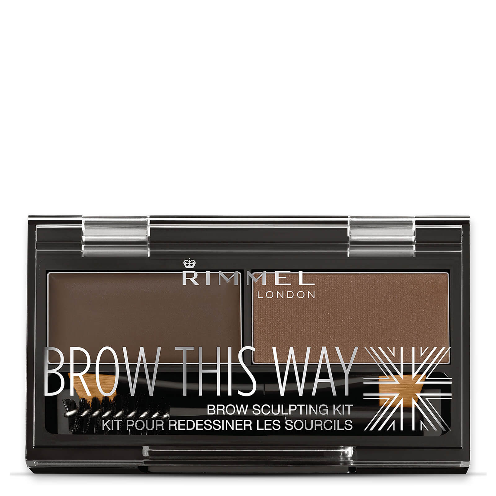 Rimmel Brow This Way Eyebrow Kit 003 Dark Brown Free Shipping Lookfantastic