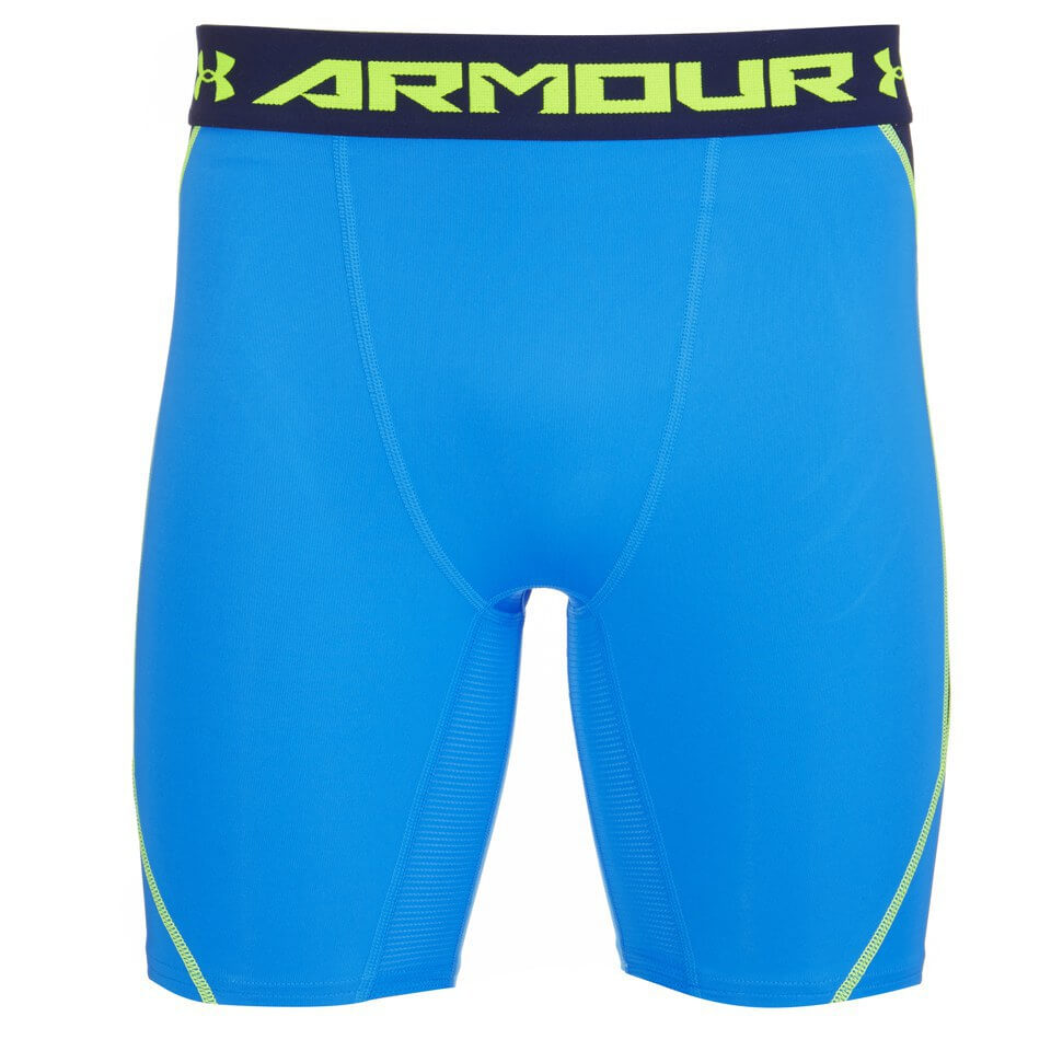 blue under armour compression shorts